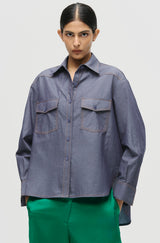Chambray Utility Shirt