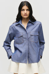 Chambray Utility Shirt