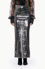 Sequin Column Skirt