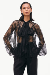 Draped Lace Blouse