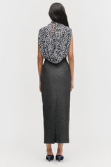 Darted Midi Skirt