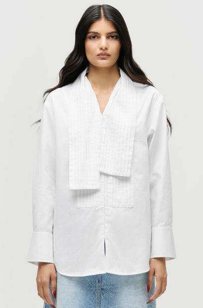 Layered Scarf Shirt