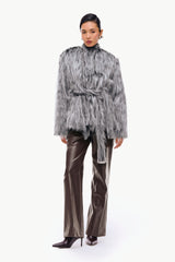 Belted Fur Jacket