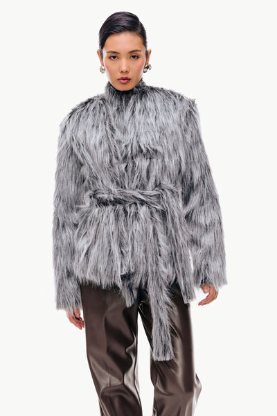 Belted Fur Jacket