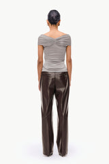 Off-Shoulder Keyhole Top