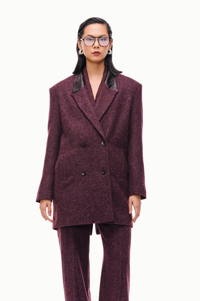 Double-Breasted Wool Peacoat