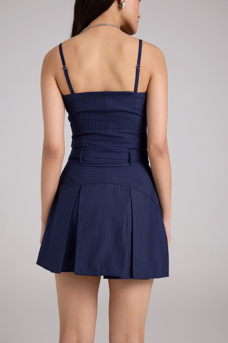 Indigo Pinstripe Mini Set – Qua