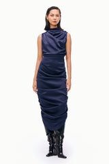 Cowl Column Dress