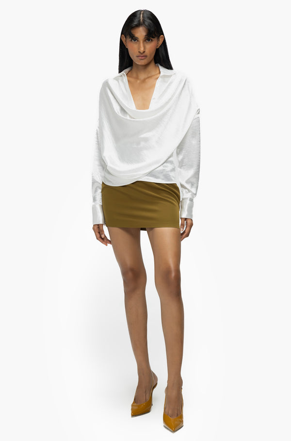 Asymmetric Cowl Shirt