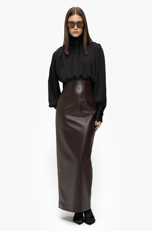 Gathered Tie Blouse