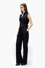 Contrast Collar Waistcoat