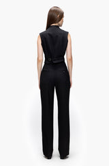 Contrast Collar Waistcoat