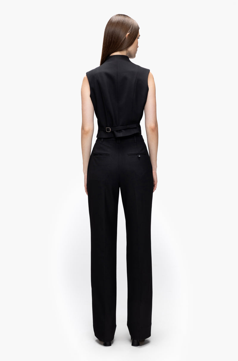 Contrast Collar Waistcoat