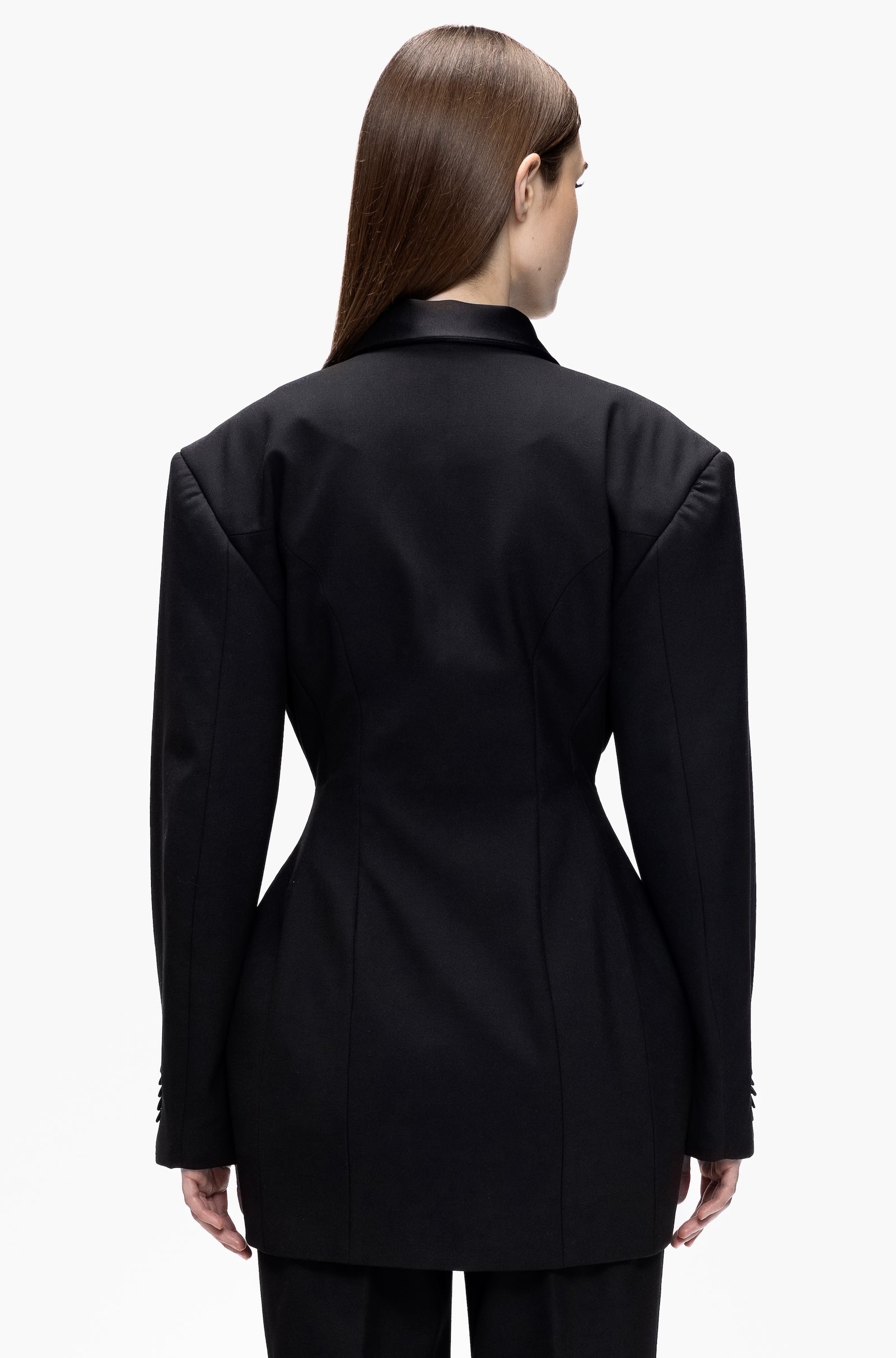 Black Hourglass Tuxedo Dress  Qua