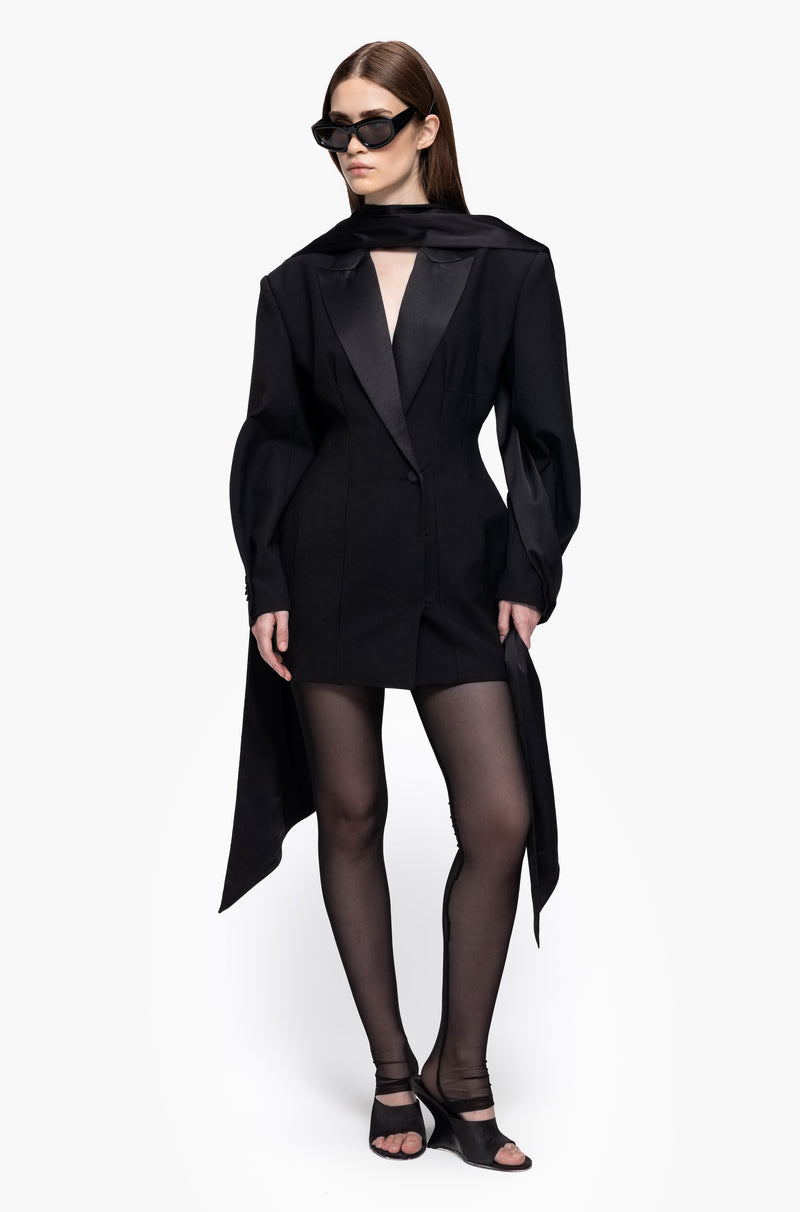 Hourglass Tuxedo Dress