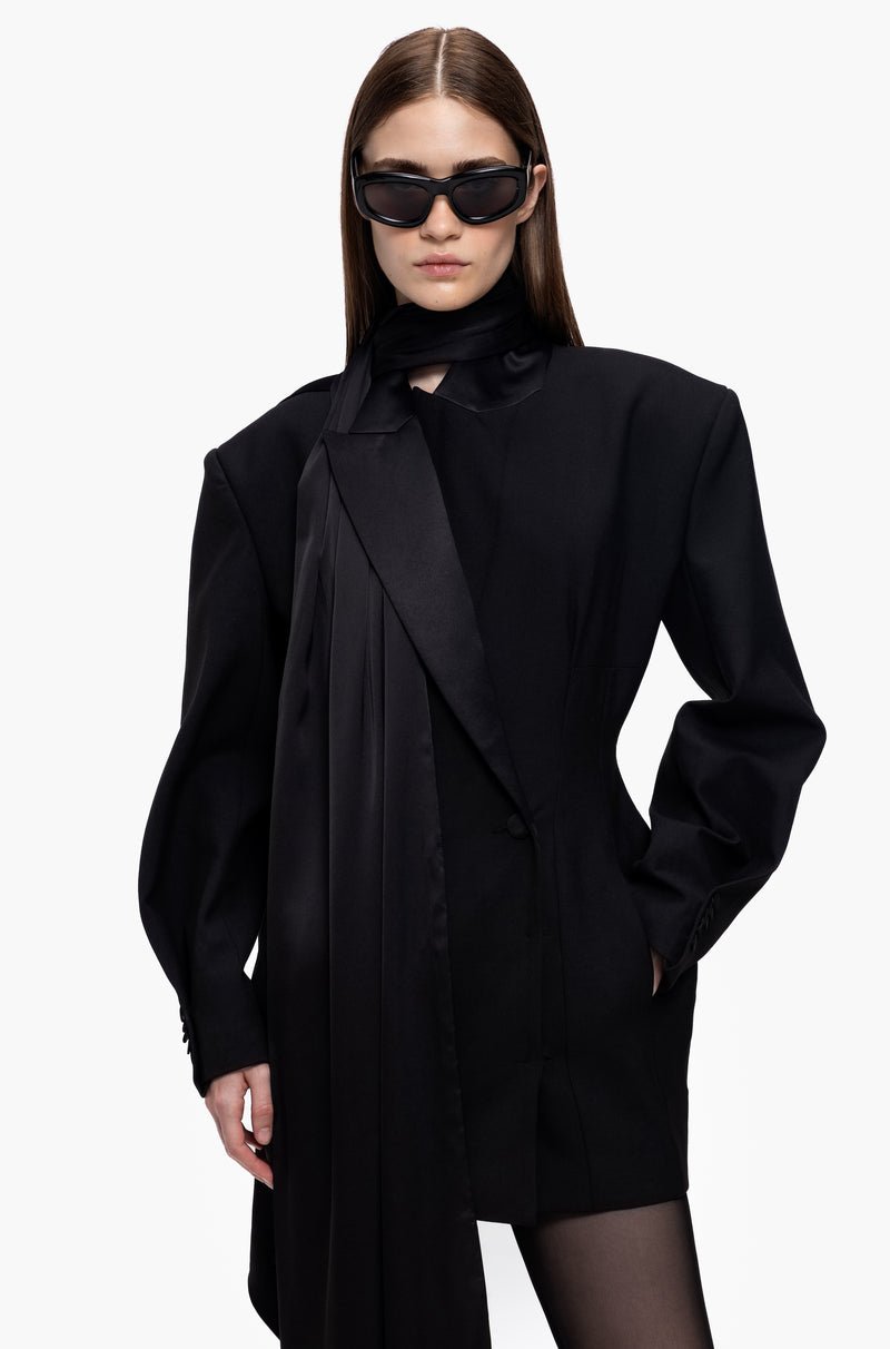 Hourglass Tuxedo Dress