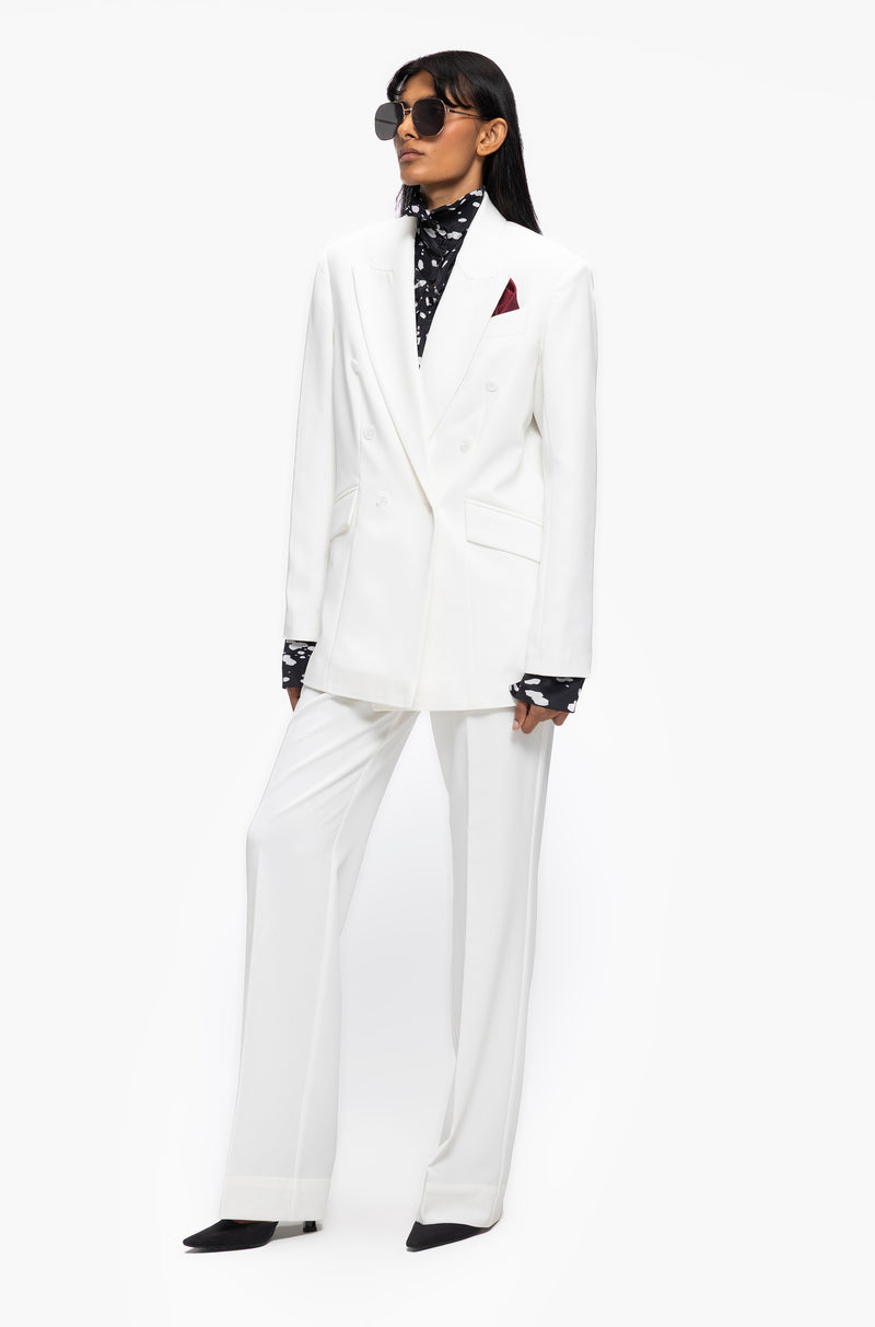 Peak Double-Breasted Blazer