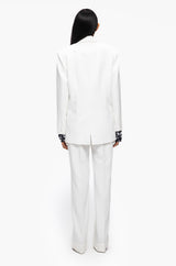 Peak Double-Breasted Blazer