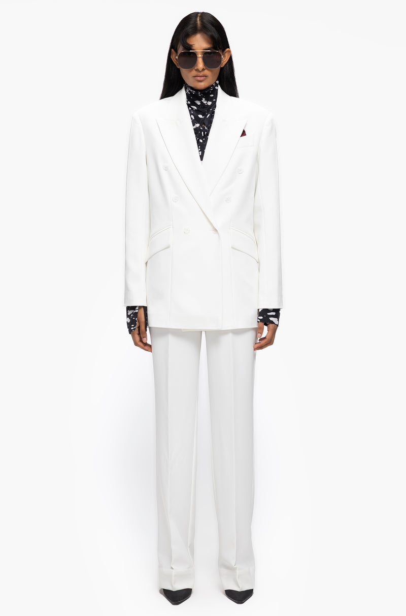 Peak Double-Breasted Blazer