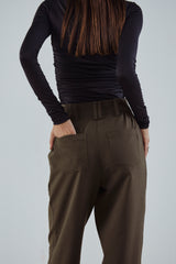 Elasticated Tapered Trousers