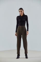 Elasticated Tapered Trousers