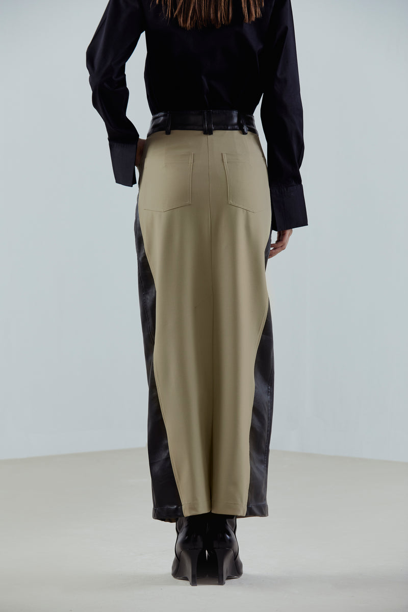 Panelled Maxi Skirt