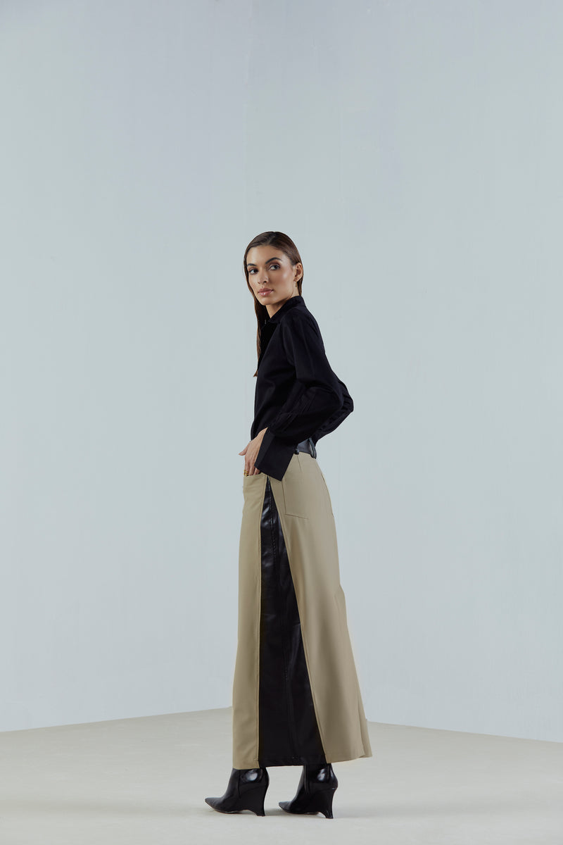 Panelled Maxi Skirt