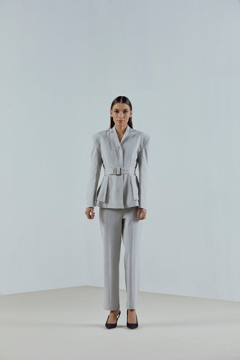 Hourglass Belted Suit