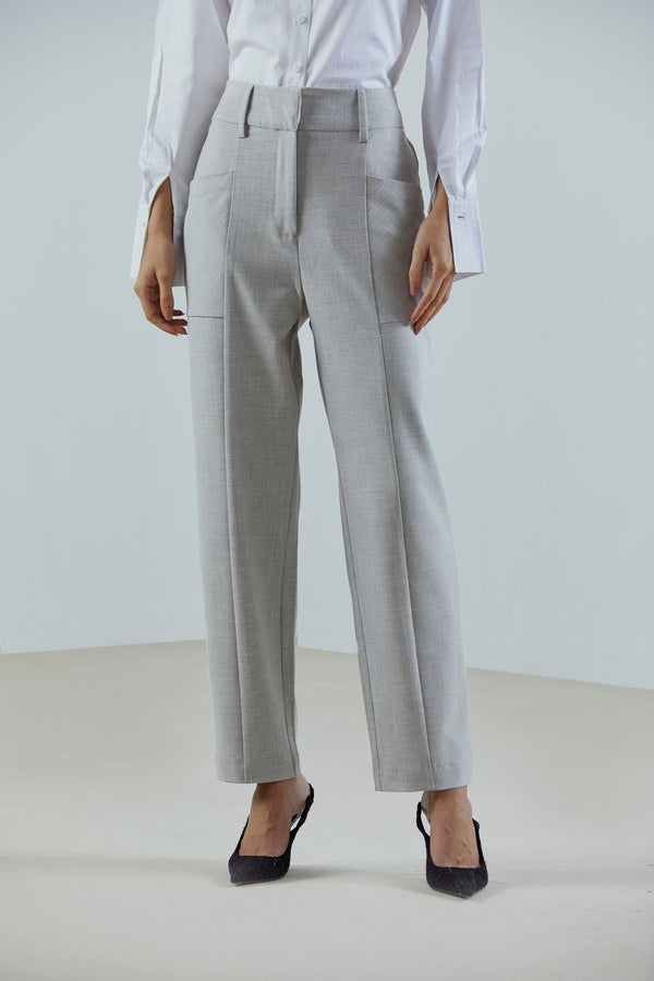 Elasticated Tapered Trousers