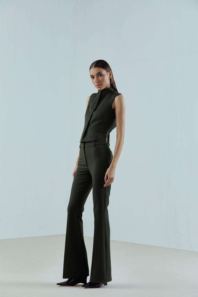 Flared Tailored Trousers