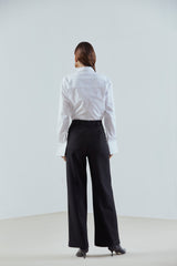 Panelled Straight Trousers