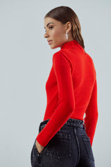 Knitted Turtleneck Top