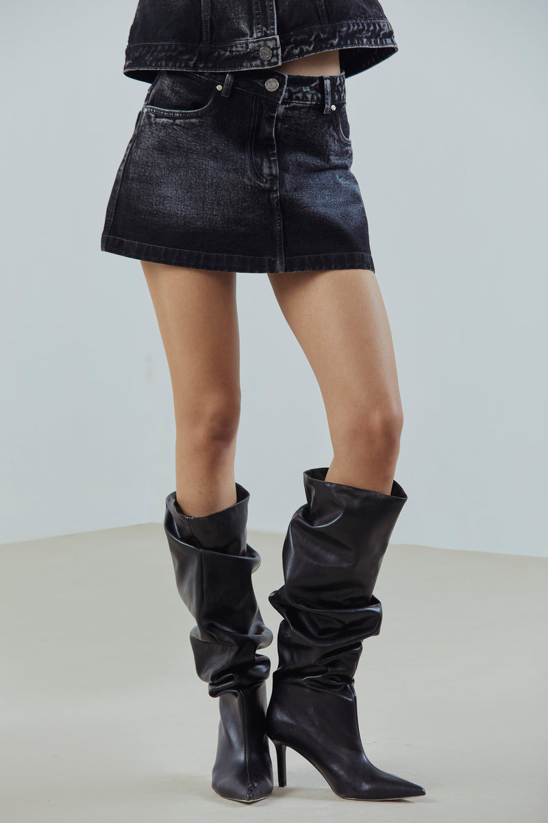 Denim Mini Skirt