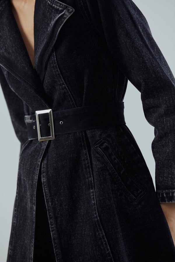 Denim Tailored Trench