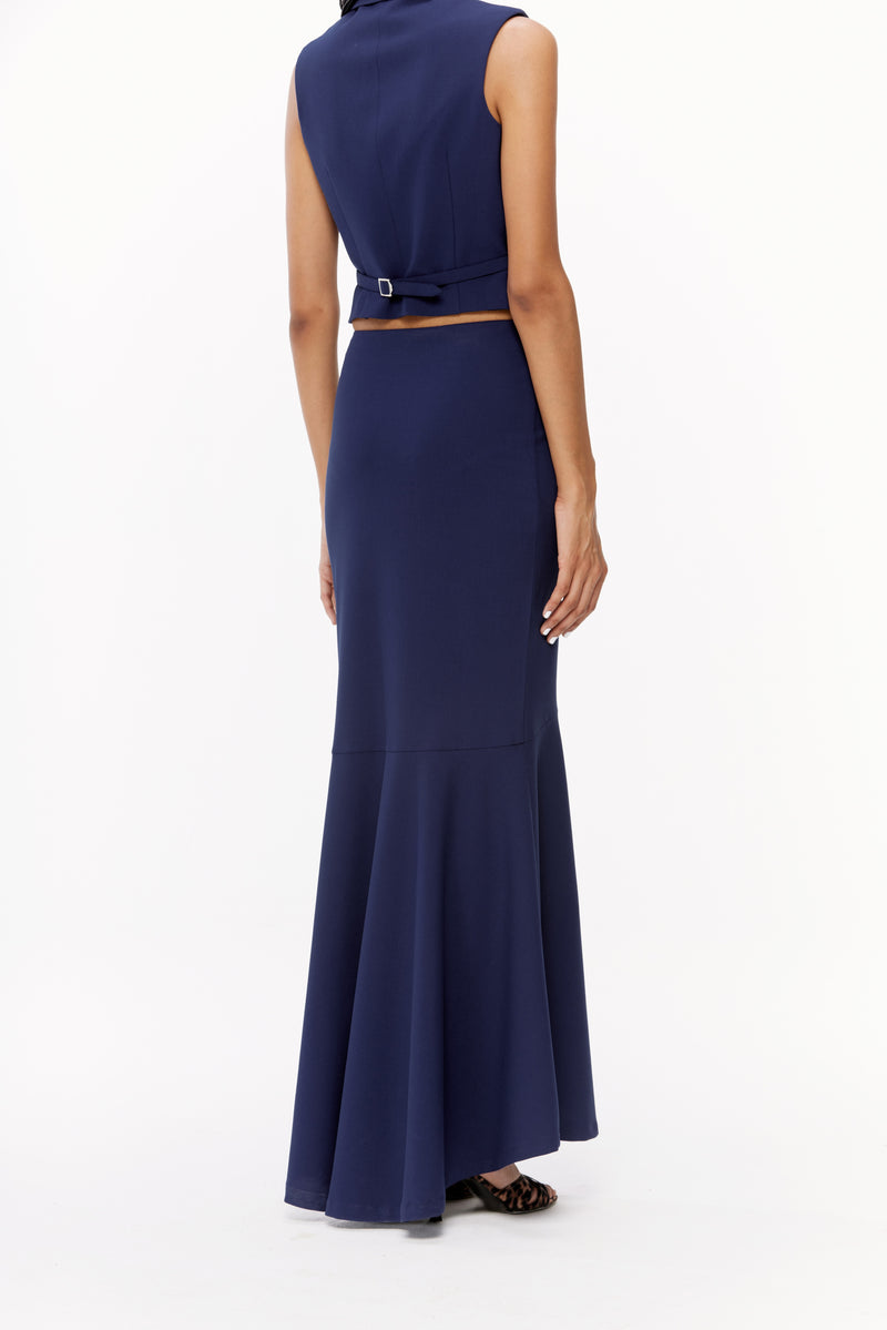 Fluted Maxi Skirt