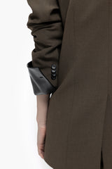Peak Double-Breasted Blazer