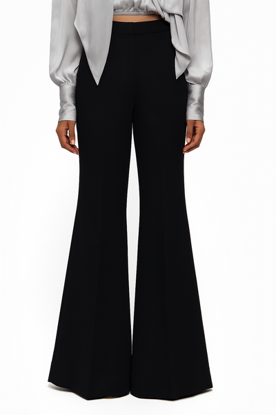 Creased Flare Trousers