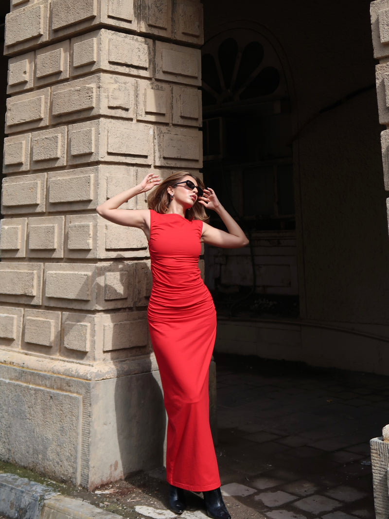 Ruched Maxi Dress