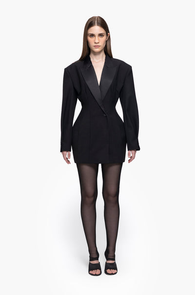 Hourglass Tuxedo Dress