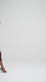 Pintucked Belted Dress