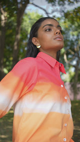 Ombre Button-Down Shirt