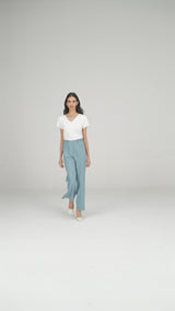 Panelled Straight Trousers