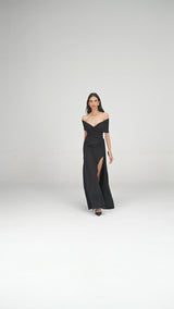 Draped Maxi Skirt