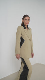 Panelled Skirt Suit