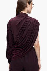 Oblique Cowl Top