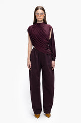 Oblique Cowl Top