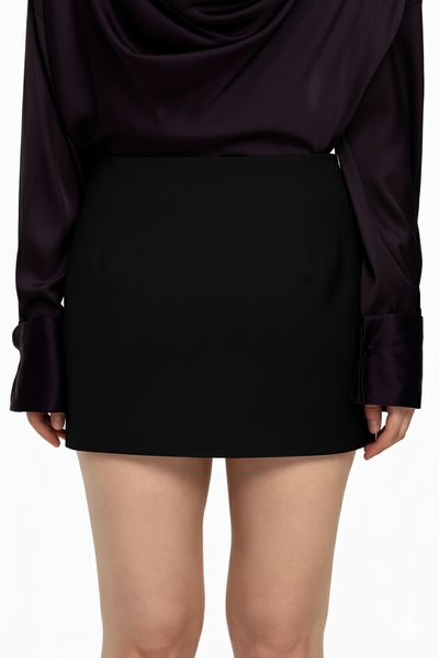 Darted Mini Skirt