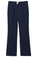 Textured Crepe Modern Trousers