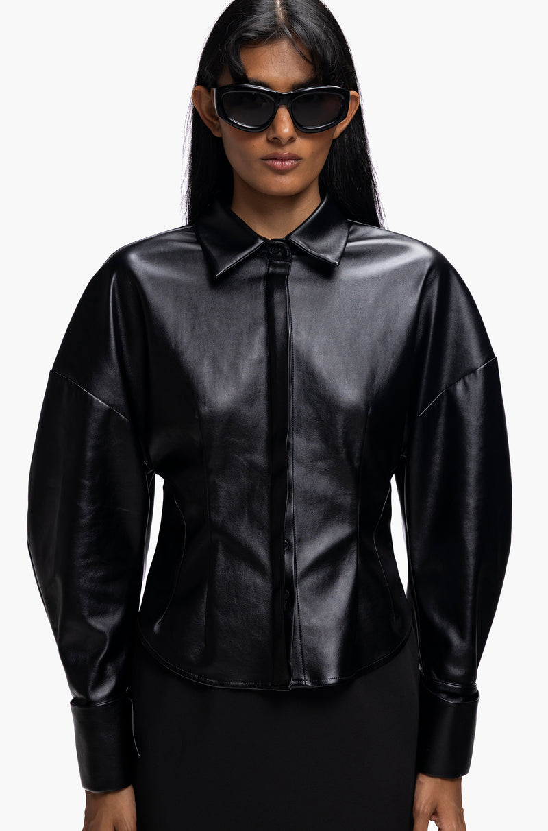 Black French Cuff Shirt – Qua