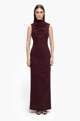 Draped Column Dress